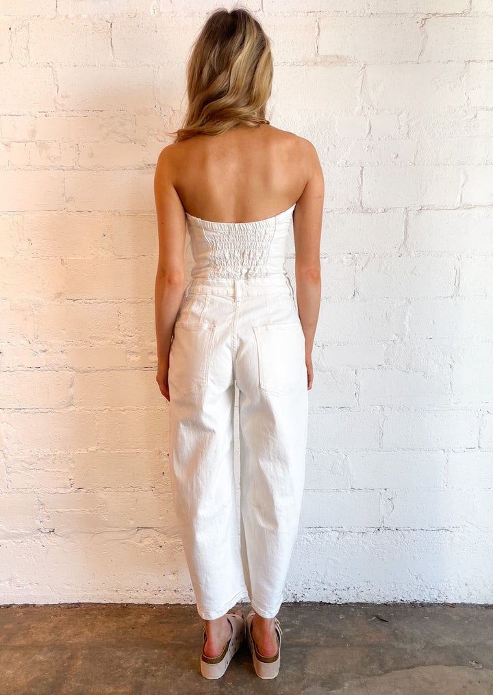 free people, jumpsuit, jumpsuits, free people je suis pret barrel leg jumpsuit